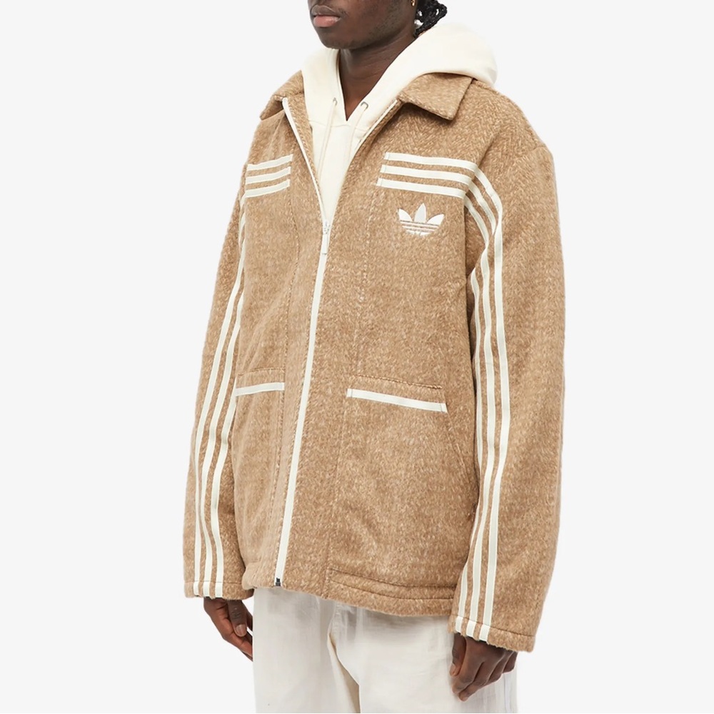 Adidas Adicolor 70s Collared Jacket | Size Unisex Medium | Brown Desert